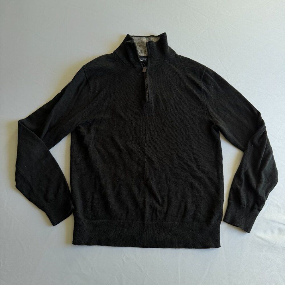 J. Crew Factory Cotton quarter-zip sweater • size sma • BF091